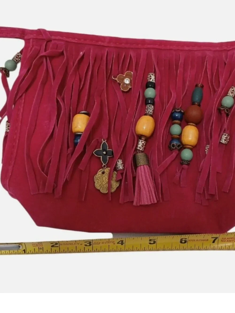 N/A fringed clutch